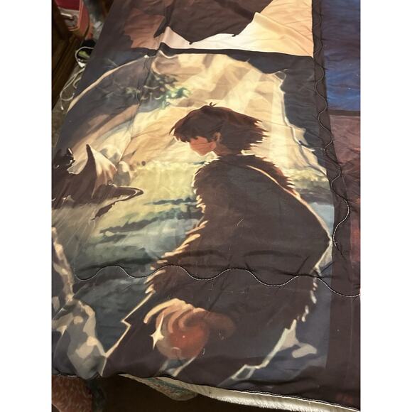 How to Train Your Dragon Comforter Blanket Toothless Hiccup 2010? DreamWorks - Picture 5 of 11